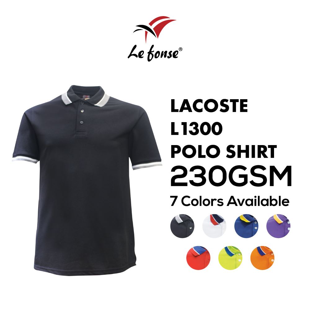 230GSM Lefonse Lacoste L1300 Polo Shirt - Gift asia